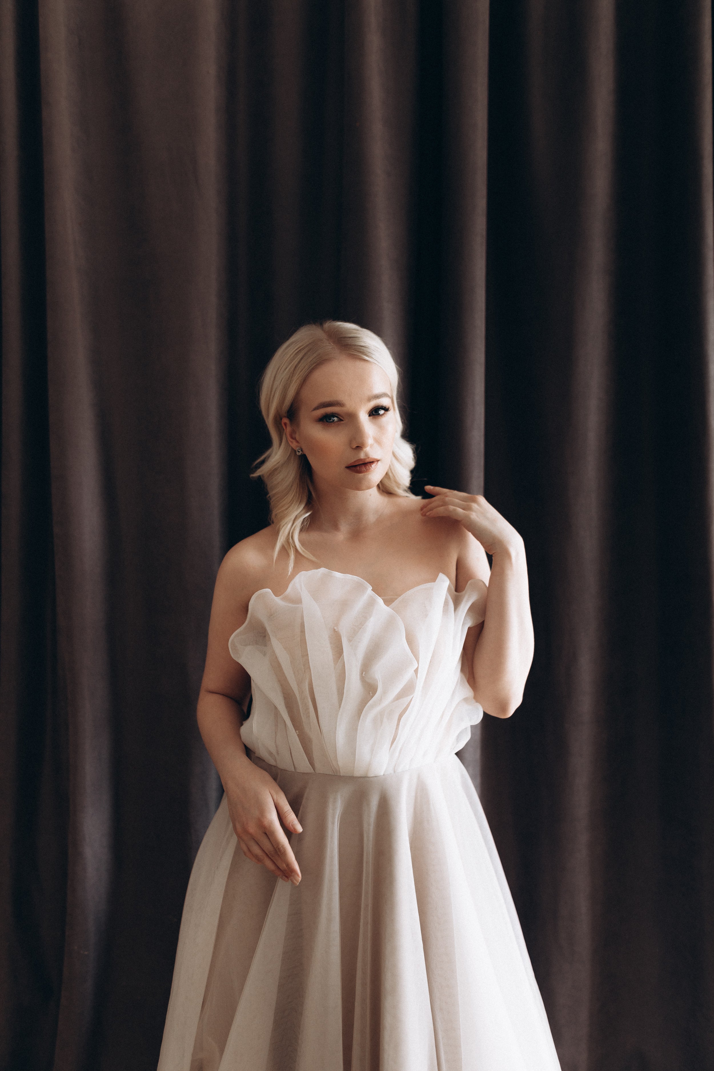 "Peony" Cappuccino Corset Wedding Dress