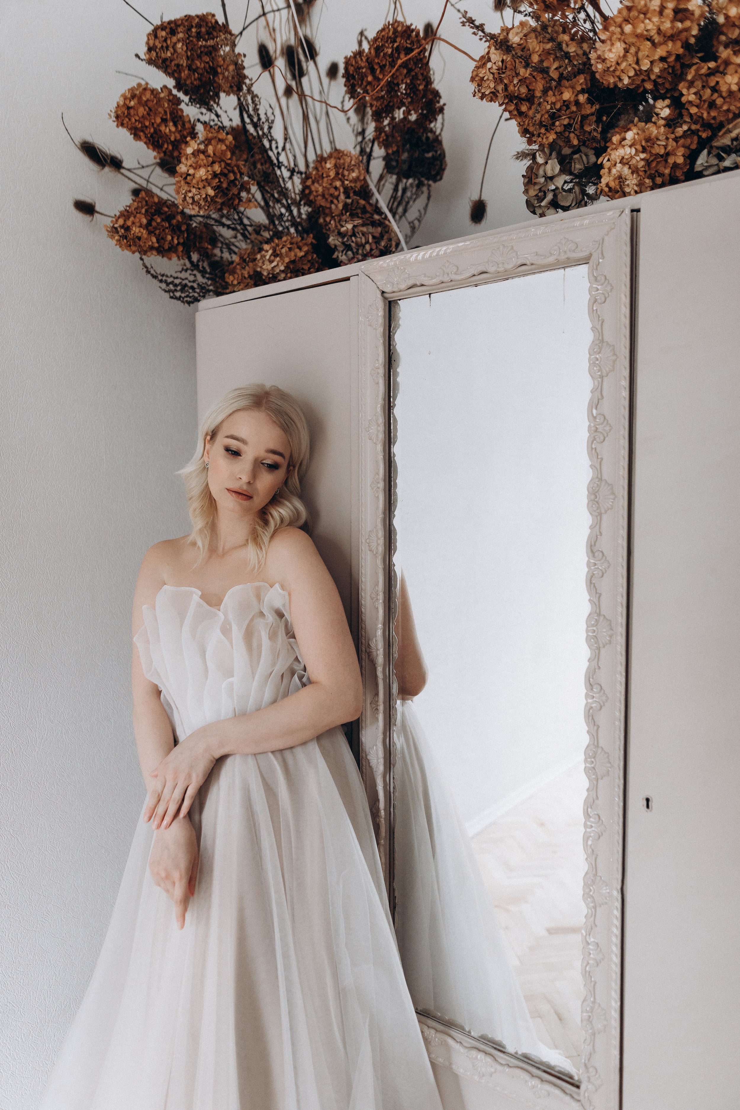 "Peony" Cappuccino Corset Wedding Dress