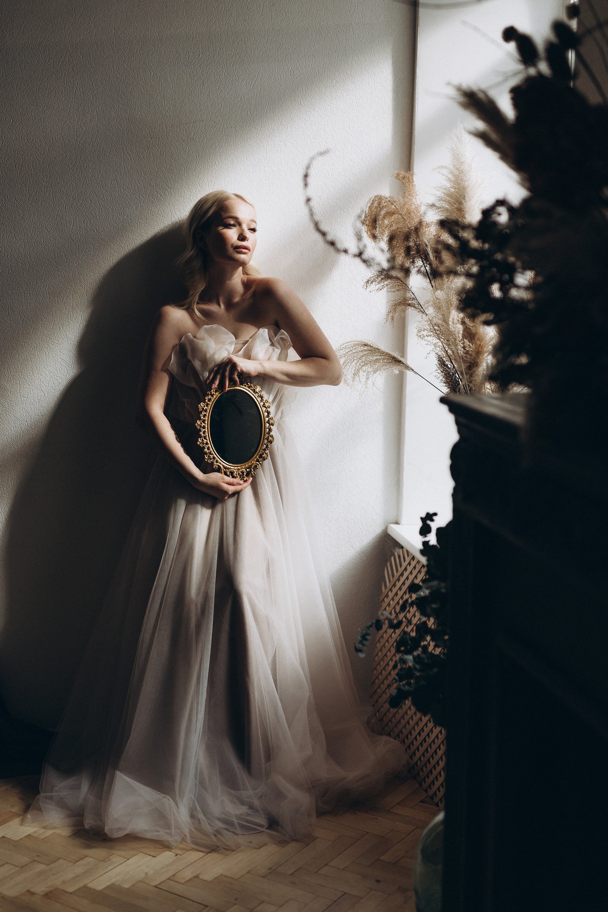 "Peony" Cappuccino Corset Wedding Dress