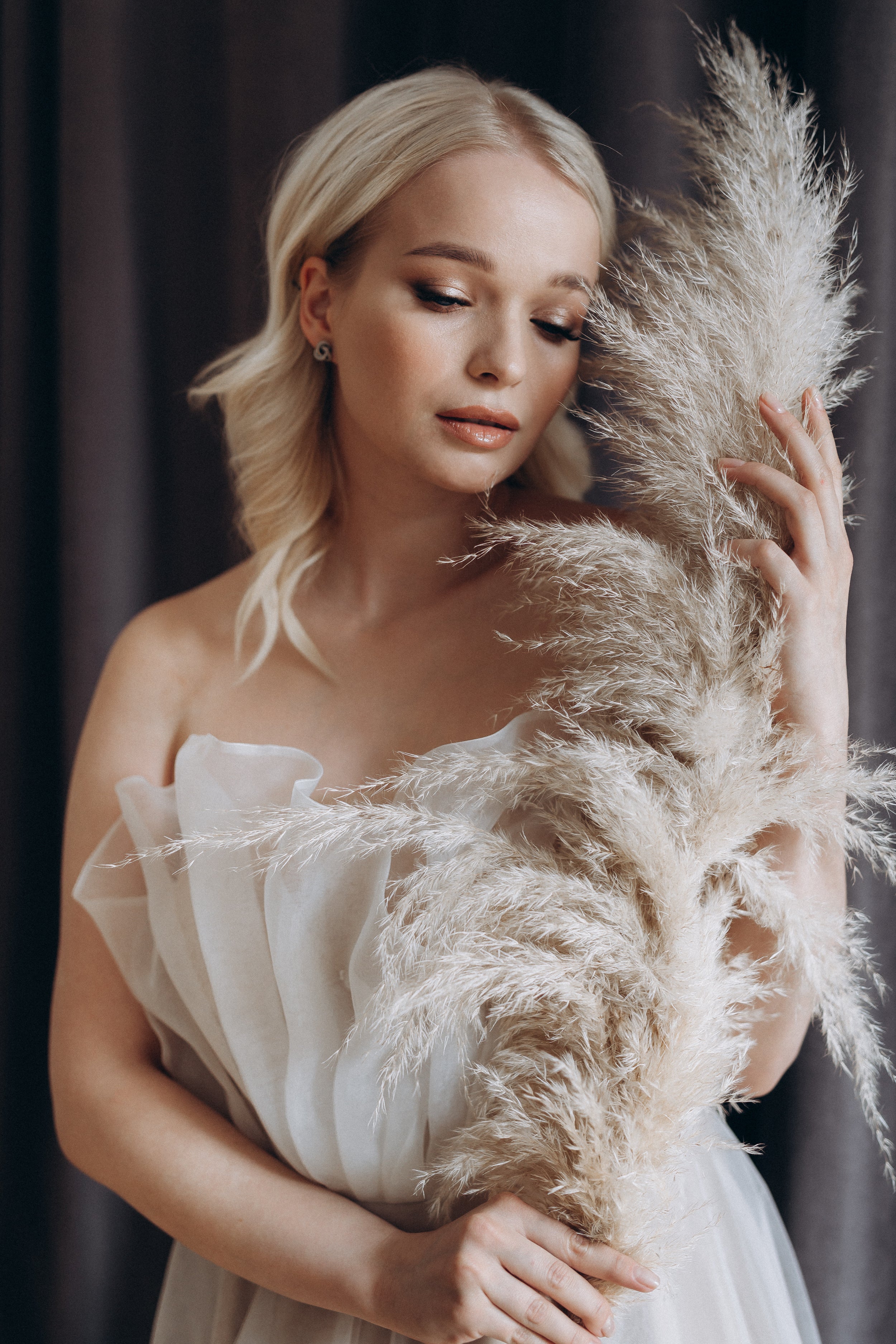 "Peony" Cappuccino Corset Wedding Dress