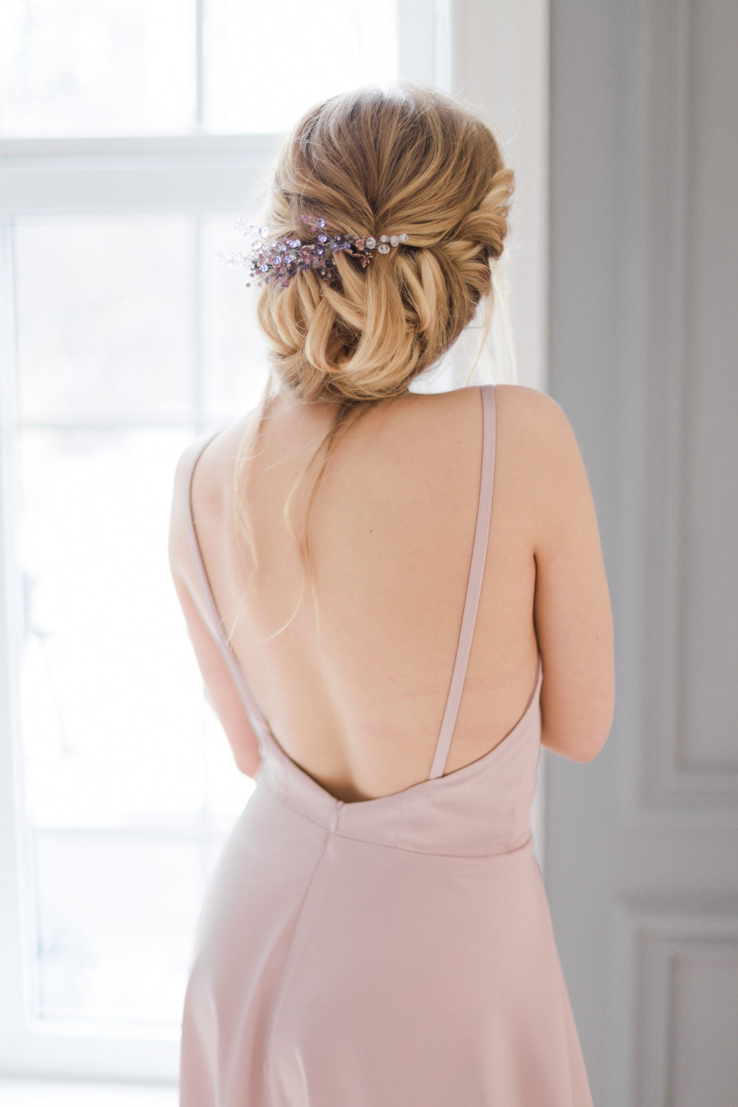 "Sakura" Powdery knitted lace wedding dress